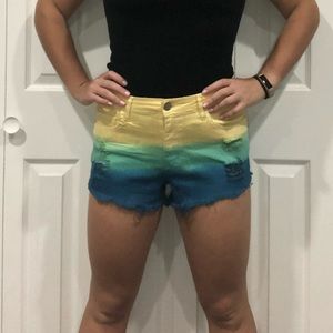 Klique B Tye Dye Denim Shorts